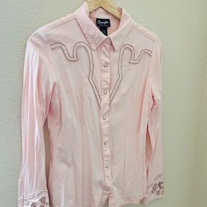 RETRO WRANGLER Classic' PEARLSNAP' in Light Pink